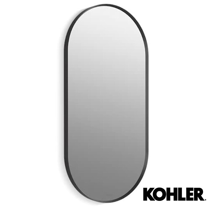 ESPEJO ESSENTIAL OVALADO 20&quot; X 40&quot; NEGRO   K