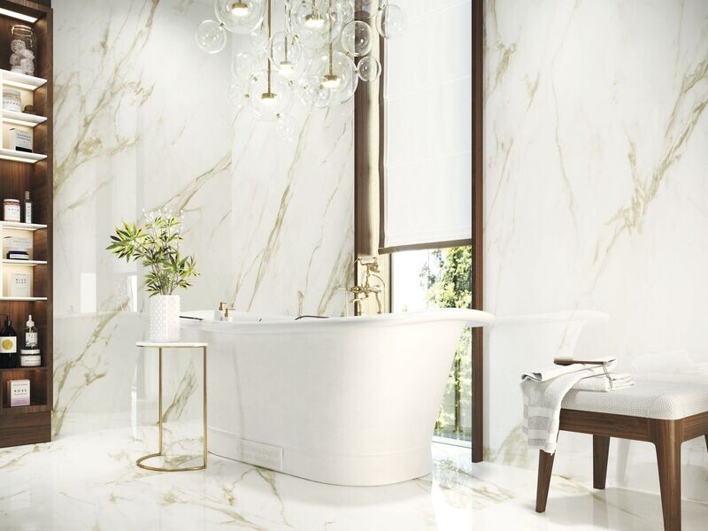 PORCELANATO ADAGGIO GOLD PULIDO 120 X 260