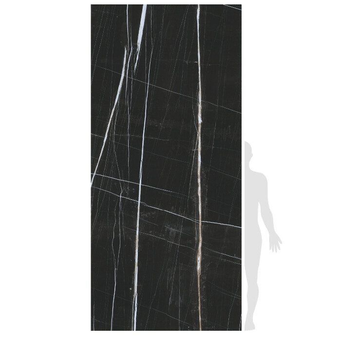 PORCELANATO TITANIUM BLACK PULIDO PLANCHA   2.60 X 1.20