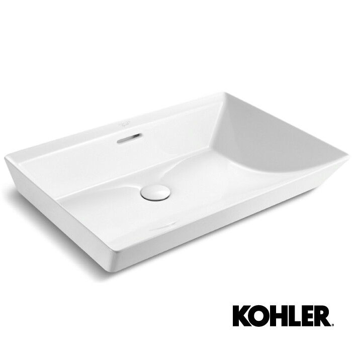 LAVAM BRAZN VESSEL RECTANGULAR SIN DECK BLANCO  K