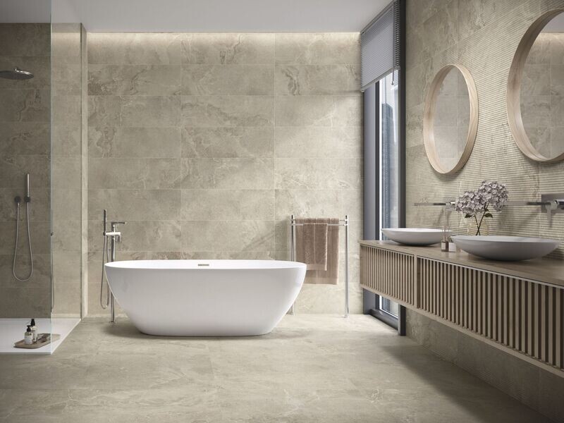 PORCELANATO DOME NUT RECT 80 X 80