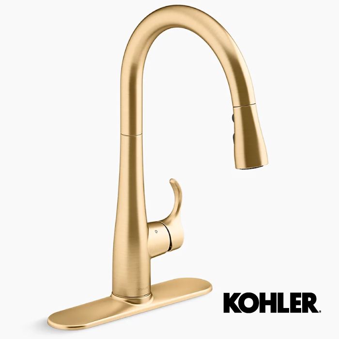 GRIFO COCINA SIMPLICE 1 COM CHO/SUBE VIBRANT BRUSHED MODERNE BRASS   K