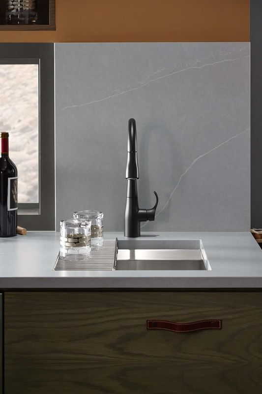 GRIFO COCINA SIMPLICE 1 COM CHO/SUBE NEGRO MATE K