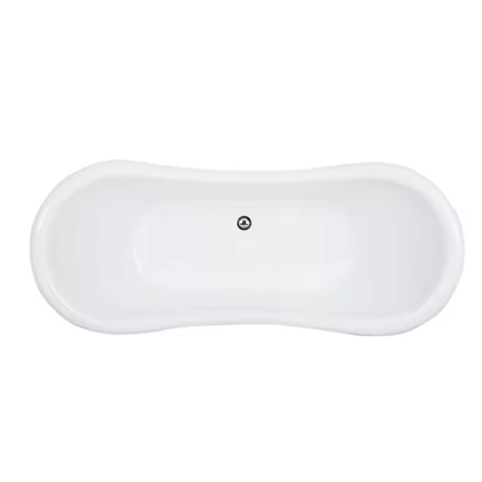 ARTESA OVAL C/PATAS DE LEON BLANCA V
