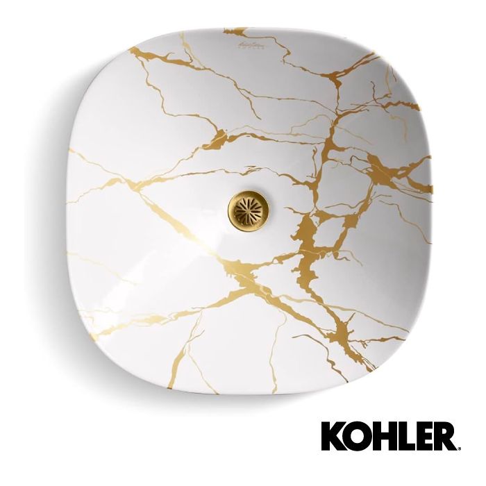 LAVAM VESSEL AUREUS SQUARE BLANCO   K