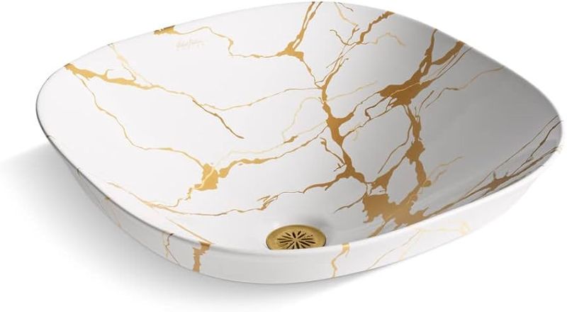 LAVAM VESSEL AUREUS SQUARE BLANCO K