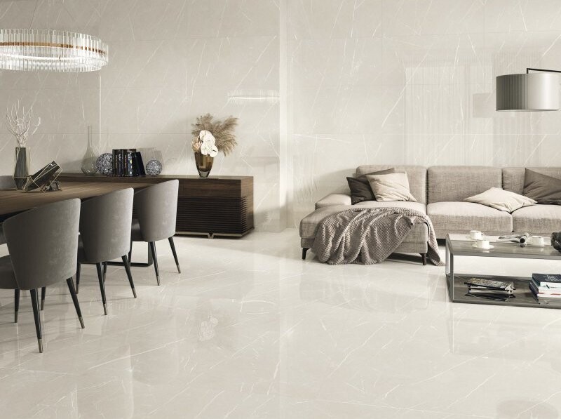 PORCELANATO ETERNAL CREAM PULIDO RECTIFICADO 60 X 120