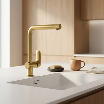 GRIFO COCINA 1 COM COTY ORO PULIDO    FV