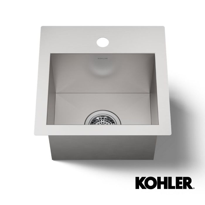 SINK DE BAR LYRIC 1 HOYO 15" ACERO INOX  K