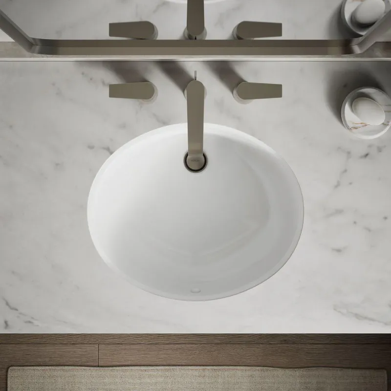 LAVAM CAXTON 17" X 14" BLANCO KOH