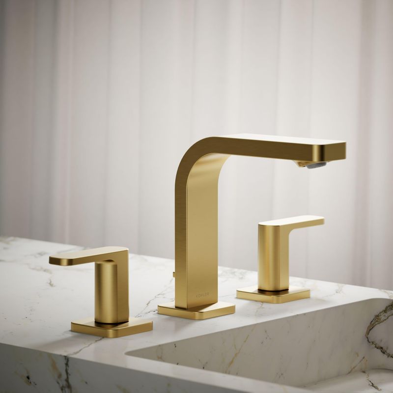 GRIFO LAVAM 8" PARALLEL VIBRANT BRUSHED MODERNE BRASS K