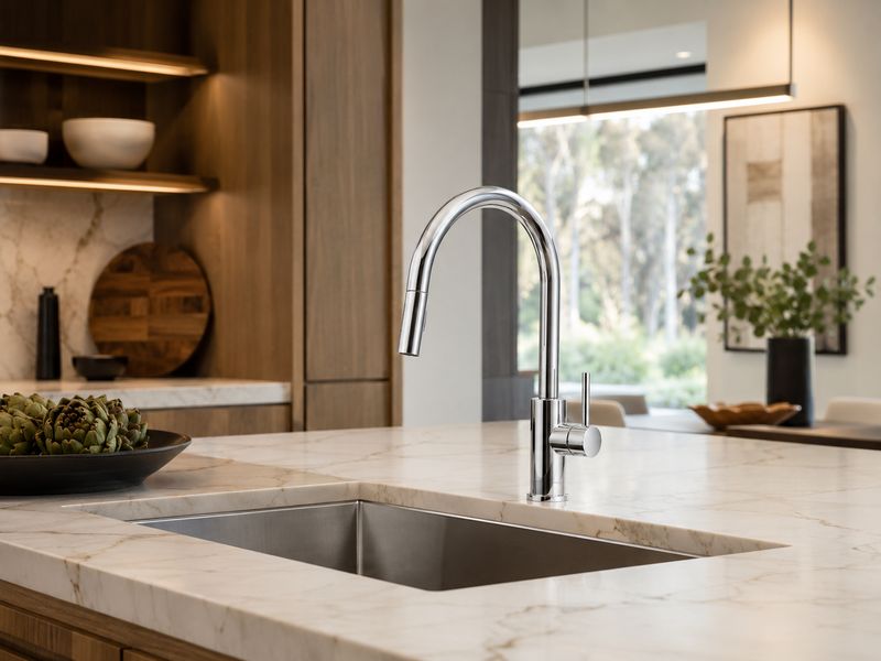 GRIFO COCINA TRAVERSE 1 COM CHORRO/SUBE PLA K