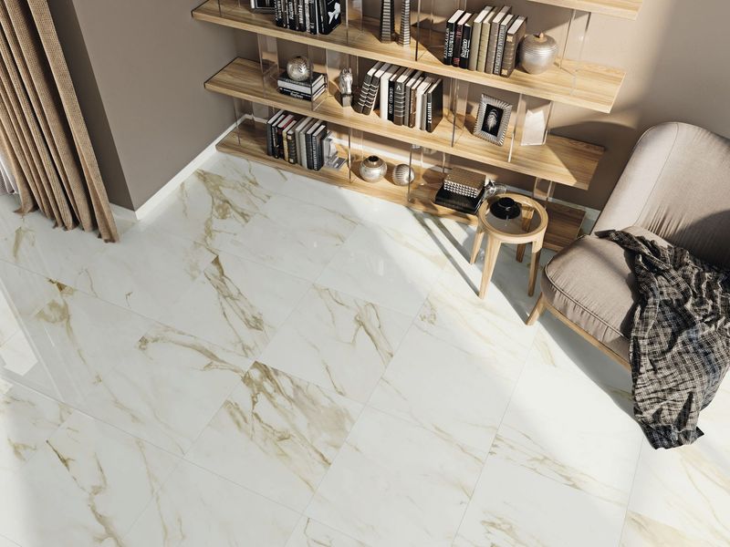 PORCELANATO ADAGGIO GOLD PULIDO 120 X 120