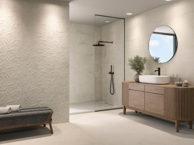 AZULEJO FOSSILE VILLAGE SOFT SABLE RECT 30X90