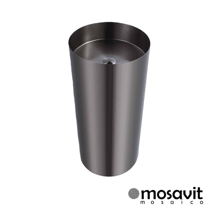LAVAMANOS FREESTANDING CILINDRICO METAL BLACK   40 X 40 X 85