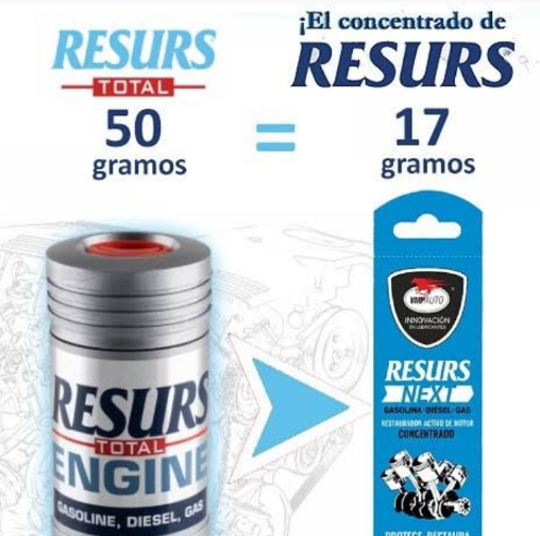 RESURS NEXT CONCENTRADO EN SACHET DE 17 GRAMOS.