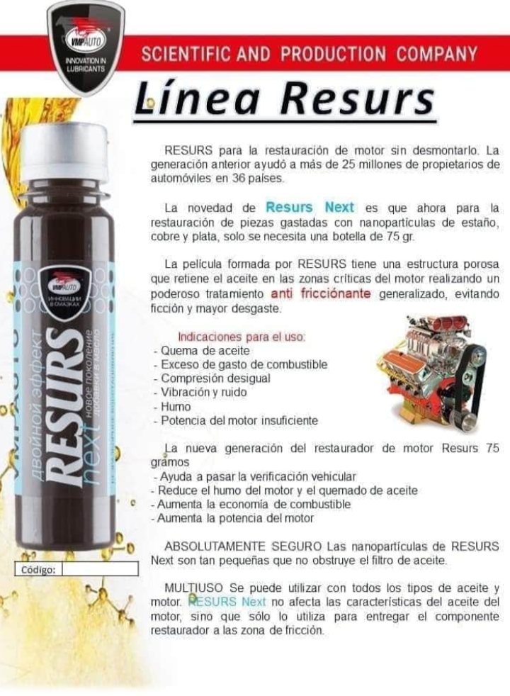RESURS NEX NEW DE 75 GRAMOS.