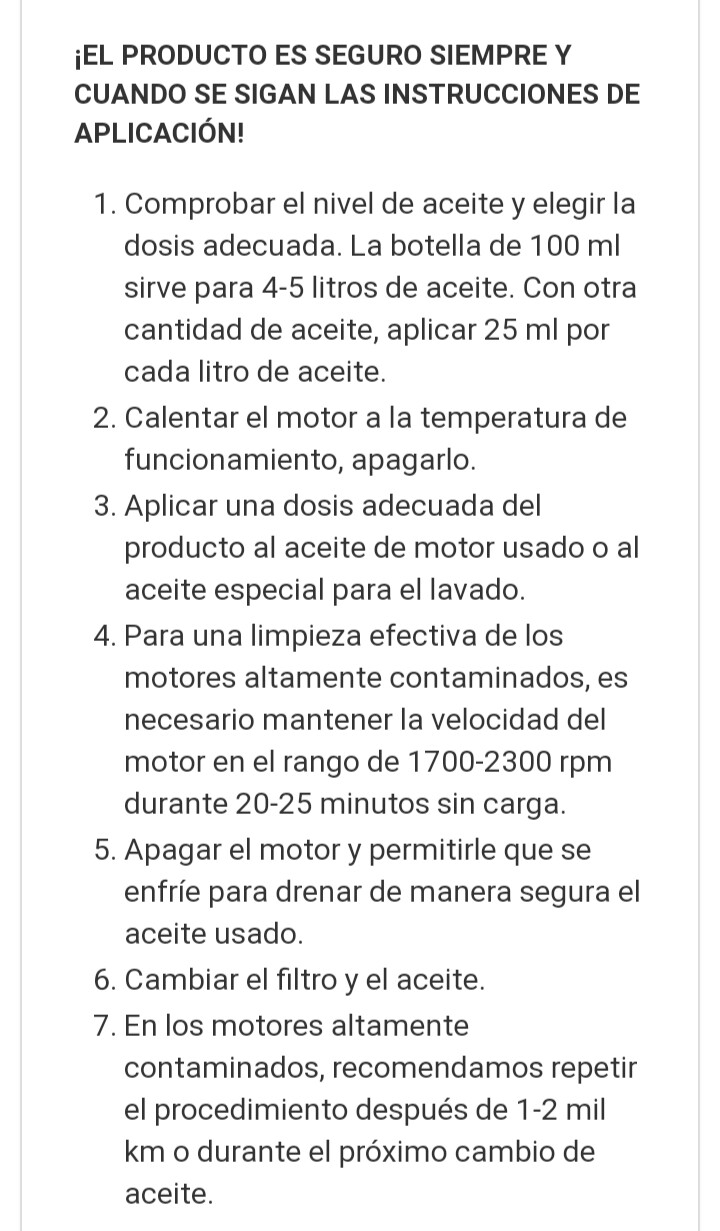 RESURS DE 100 ML. SUPER LIMPIADOR Y DESCARBONIZADOR PARA MOTOR.