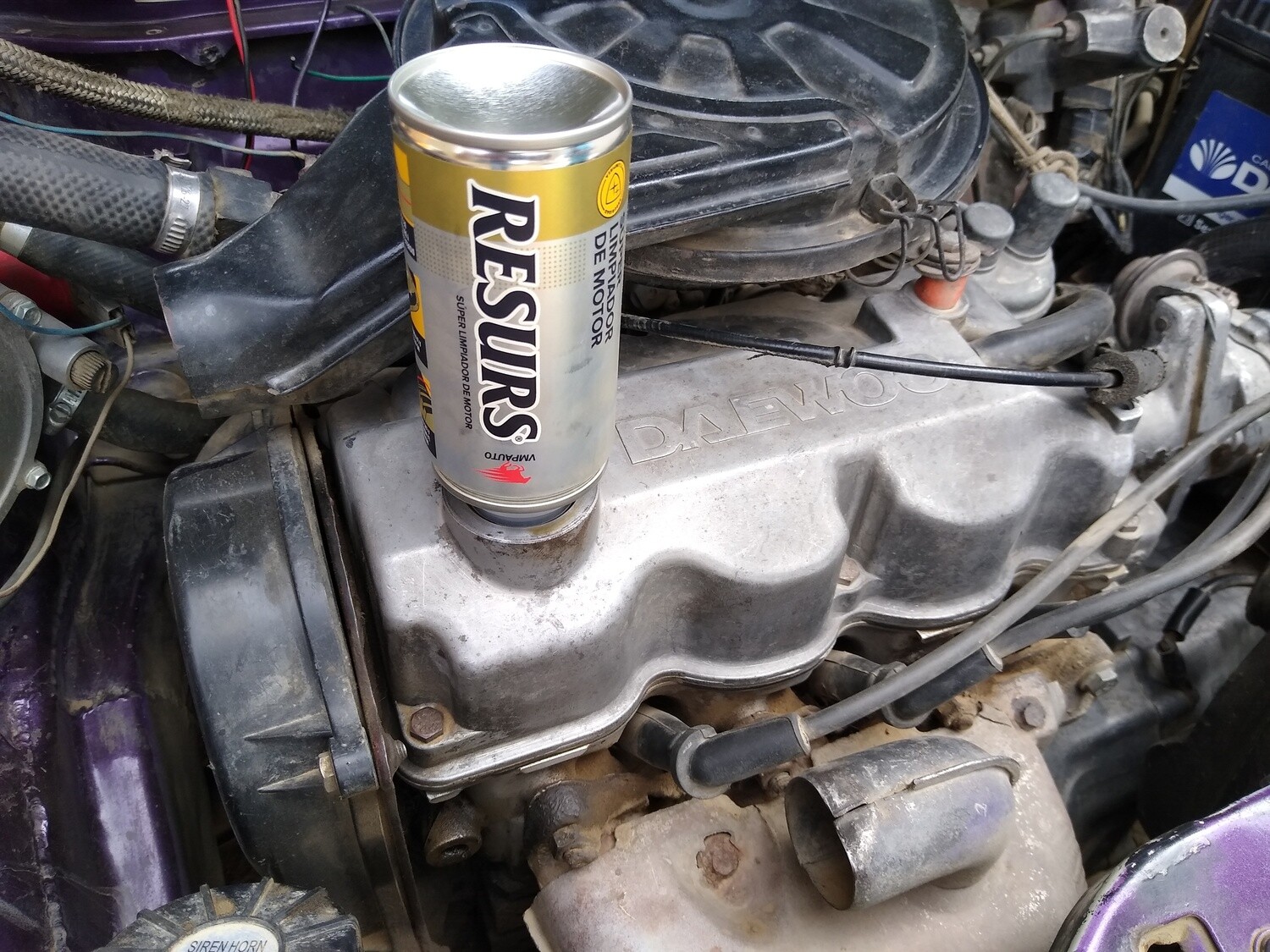 RESURS DE 100 ML. SUPER LIMPIADOR Y DESCARBONIZADOR PARA MOTOR.