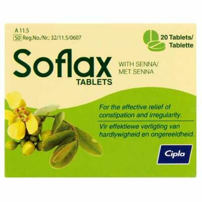 Soflax tablets 20&#39;s