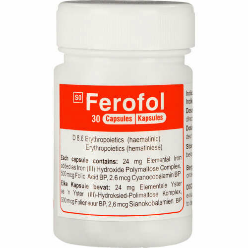 Ferofol Iron capsules 30&#39;s