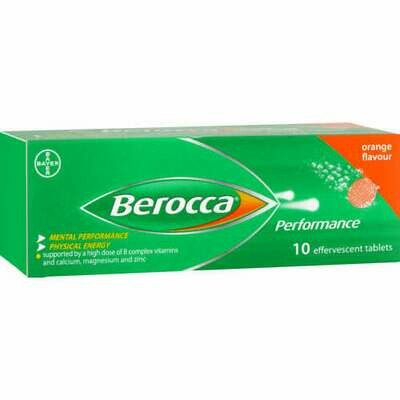 Berocca Peformance Effervescents Orange, Size: 10&#39;s