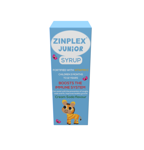 Zinplex Junior syrup 200ml, Type: Zinplex Syrup with Vitamin C Creme Soda flavour