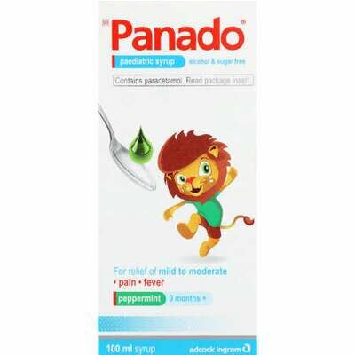 Panado syrup, Type: Alcohol + Sugarfree 100ml, Flavour: Peppermint