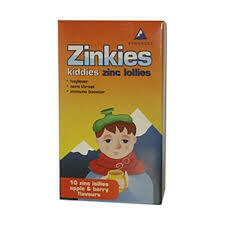 Zinkies Lollies Apple &amp; Berry flavours 10s