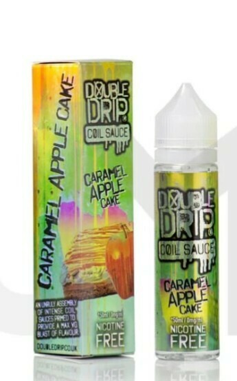 Double Drip  50ml Shortfill (80VG/20PG) Caramel Apple Cake