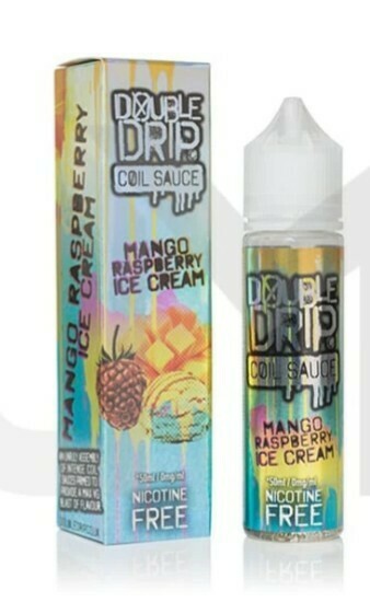 Double Drip  50ml Shortfill (80VG/20PG) Mango Rasberry Ice Cream