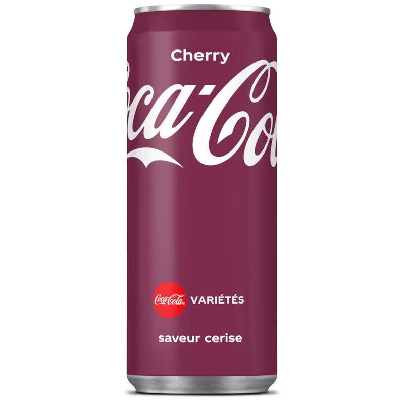 Coca-Cola Cherry - saveur cerise - canette de 33 cl