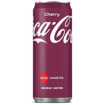 Coca-Cola Cherry - saveur cerise - canette de 33 cl