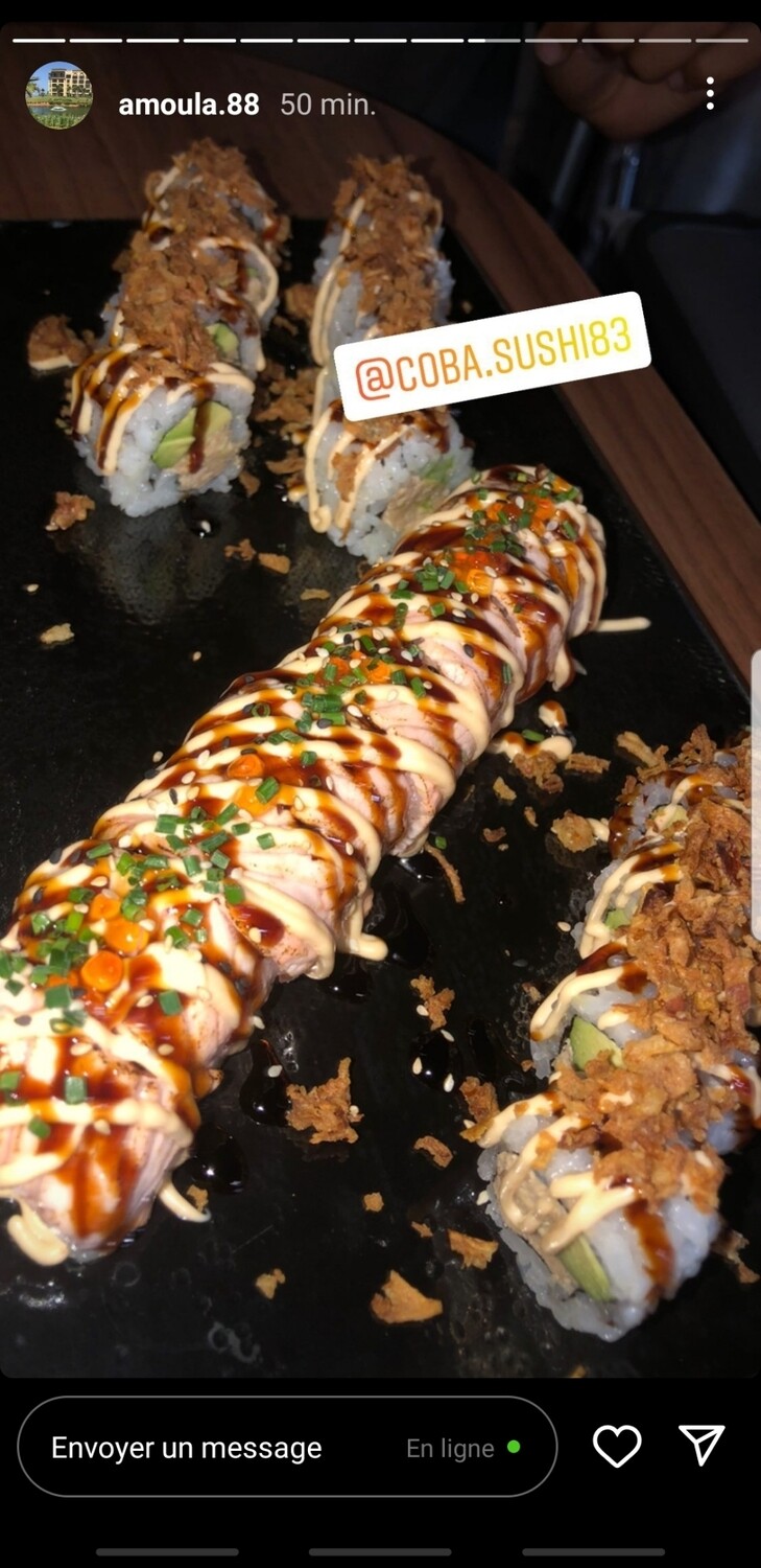 DRAGON ROLL SAUMON AVOCAT CHEESE