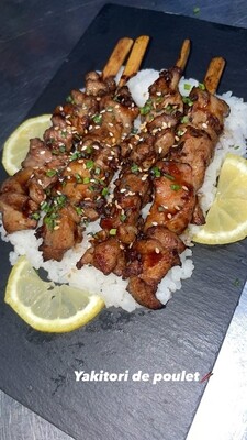 EXTRA YAKITORI DE POULET +RIZ