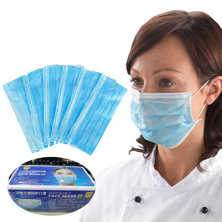 100 pcs Planar Melt Blown Fabric Nonwoven Respirator Face Masks