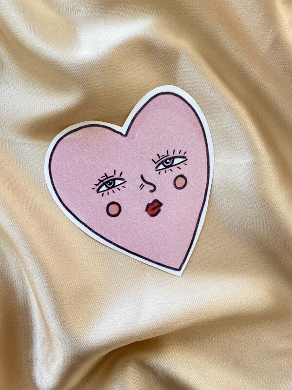 Corazón rosa