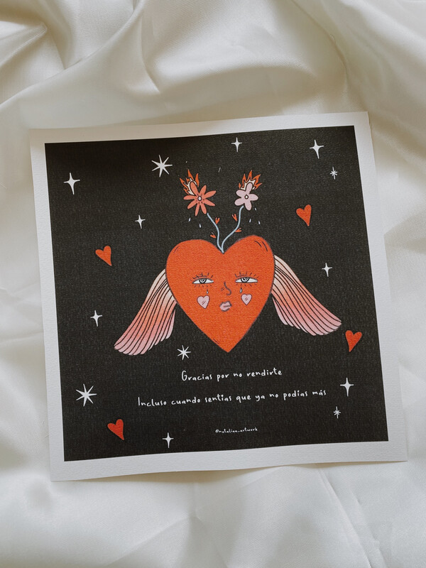 Corazón con alas