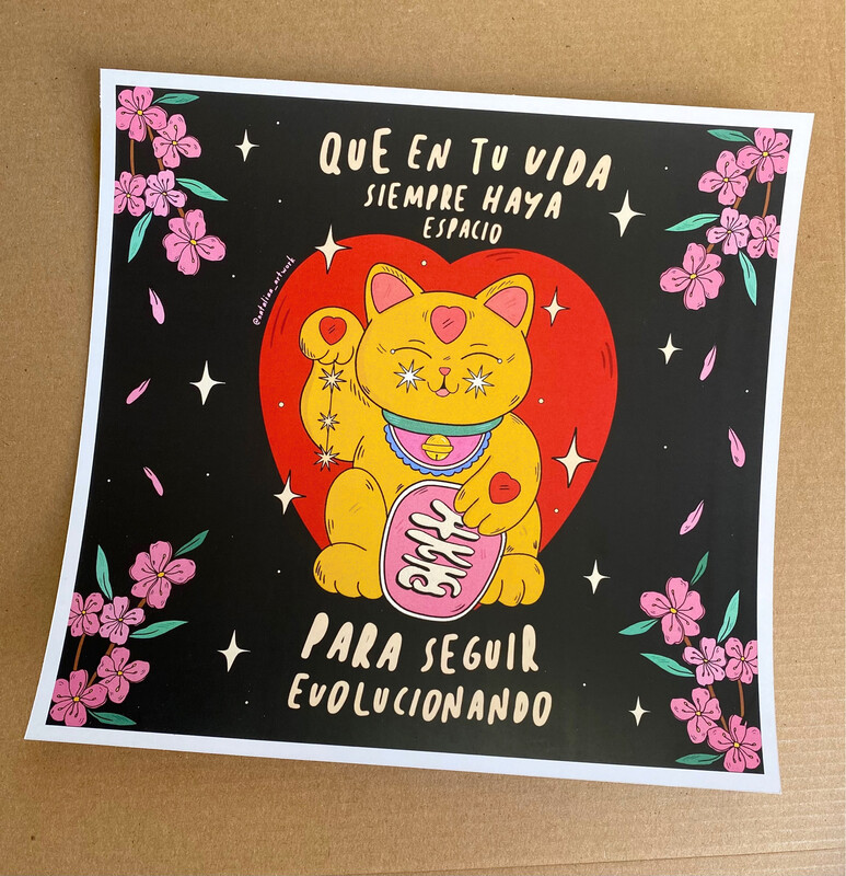 Gato de la suerte dorado