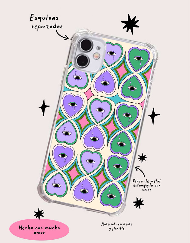 Corazones retro ( orilla transparente)