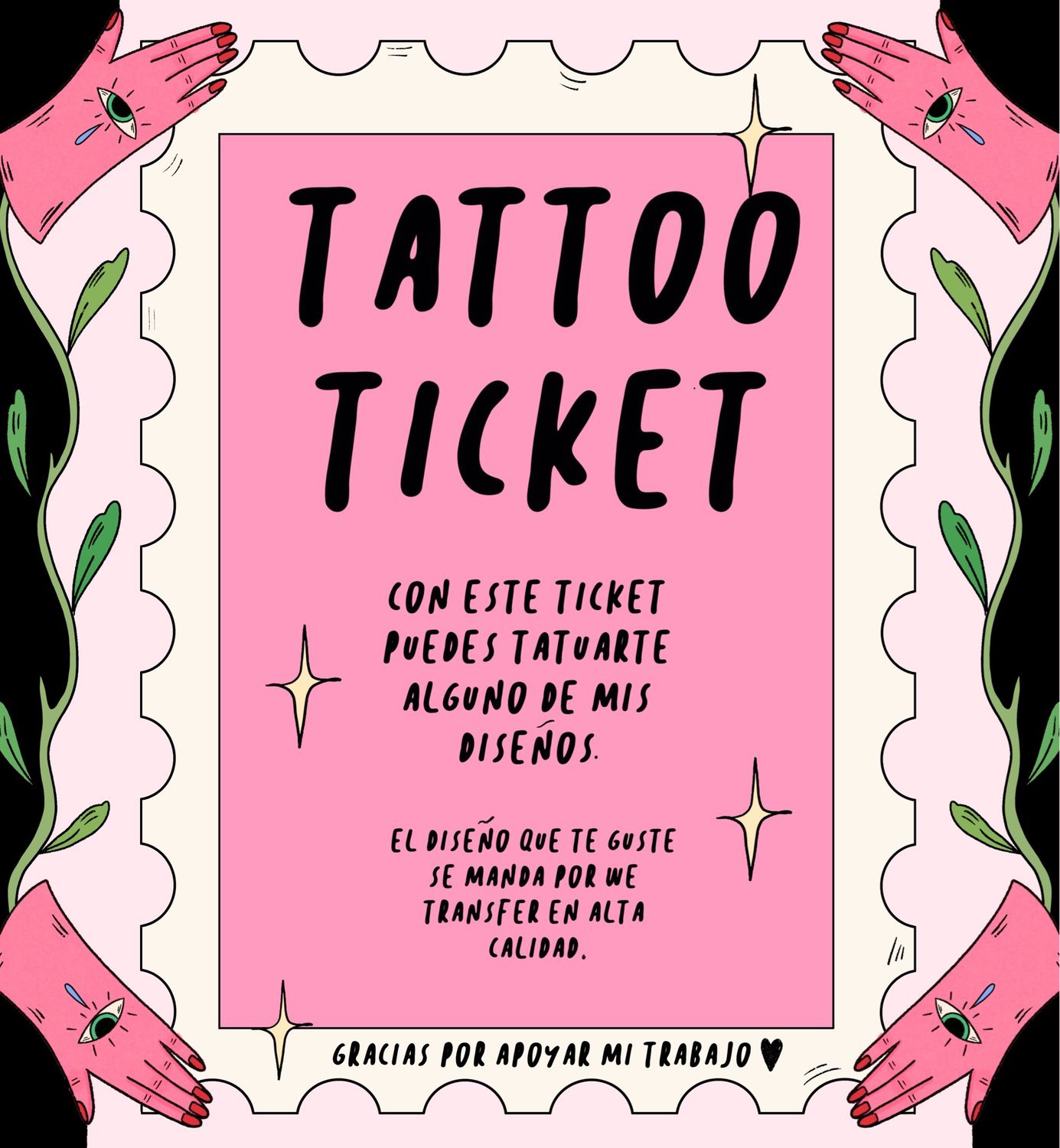 Ticket para tatuaje