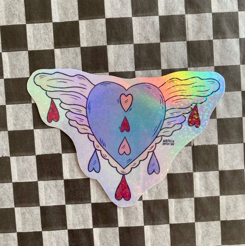 Corazón con alas