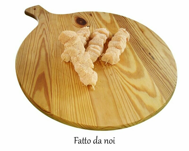 Spiedini di pollo impanati