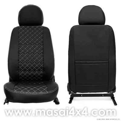 Front Seat Covers for Land Rover Defender Puma/TDCi (2007-2016) DELUXE DIAMOND - PAIR