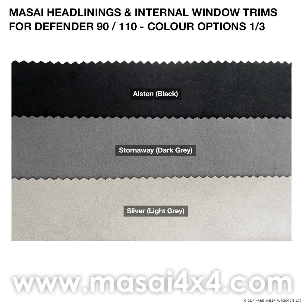 Internal Window Trims Kit for Land Rover Defender 90/110 - 200TDI, 300TDI & TD5 - Masai Covered