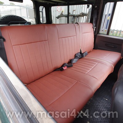 Replacement Middle Row Seat Covers for Land Rover Defender TD5, 200TDI & 300TDI - FLUTE style with Piping
