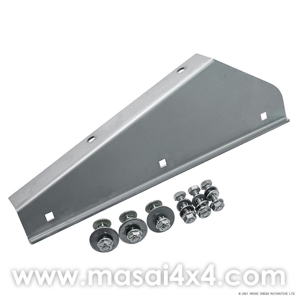 Right Hand Front Stainless Steel Mudflap Bracket for Land Rover 90/110/130 Right Hand Front Stainless Steel Mudflap Bracket for Land Rover 90/110/130