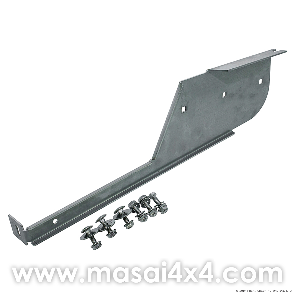 Right Hand Rear Stainless Steel Mudflap Bracket for Land Rover 110/130 Right Hand Rear Stainless Steel Mudflap Bracket for Land Rover 110/130