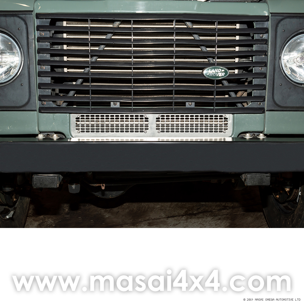 Masai4x4.com | Lower Front Grille for Defender without Air Con - Stainless  Steel