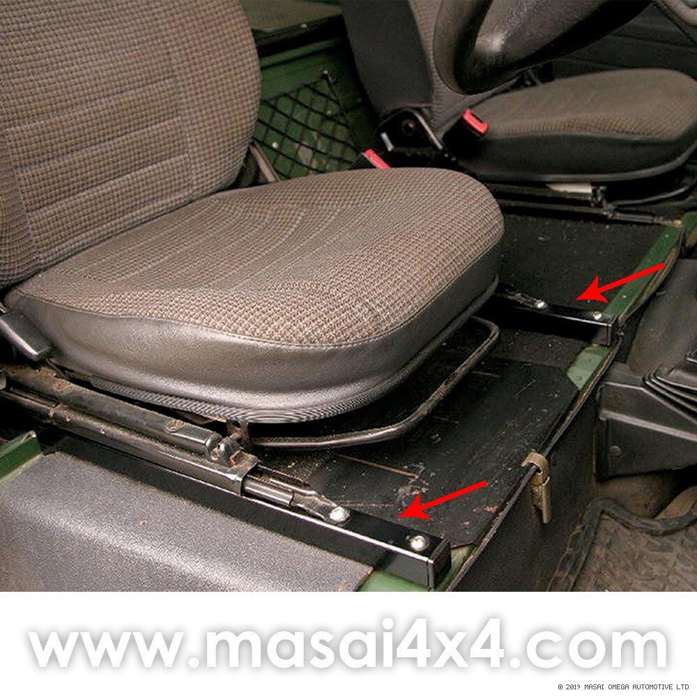 Extended Slide Seat Risers - Defender 90/110 - For One Seat